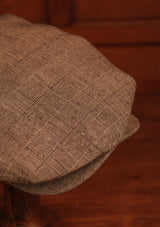 Regency 50 Pence Flat Cap - Pence Black & Grey Basket Weave