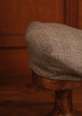 Regency 50 Pence Flat Cap - Pence Black & Grey Basket Weave