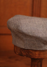 Regency 50 Pence Flat Cap - Navy & White Basket Weave