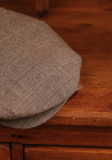 Regency 50 Pence Flat Cap - Navy & White Basket Weave