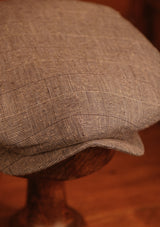 Regency 50 Pence Flat Cap - Navy & White Basket Weave