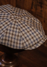 Ridgmount Baker Boy - (Narrow Width) Brown & Navy Gingham