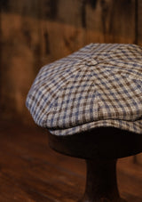 Ridgmount Baker Boy - (Narrow Width) Brown & Navy Gingham
