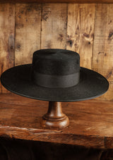 Sevillian Wide Brim Riding Hat - Black