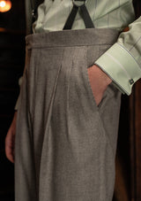 Rivera Clark Trouser (Without Belt Loops) - Dove Stone Grey