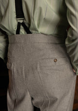 Rivera Clark Trouser (Without Belt Loops) - Dove Stone Grey