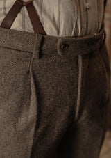 Rivera Classic Trouser - Oatstone Herringbone