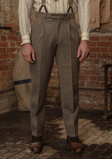 Rivera Classic Trouser - Oatstone Herringbone