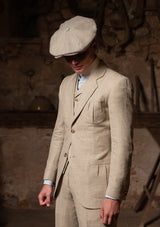 Rivera Pleated Pocket Jacket - Light Prince of Wales