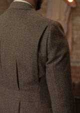 Rivera Pleated Pocket Jacket - Oatstone Herringbone