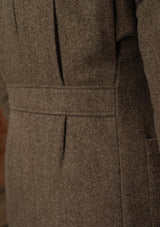 Rivera Pleated Pocket Jacket - Oatstone Herringbone
