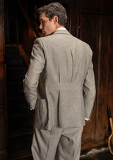 Rivera Pleated Pocket Jacket - Dove Stone Grey