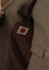 Rivera Pleated Pocket Jacket - Oatstone Herringbone