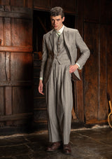 Rivera Clark Trouser (Without Belt Loops) - Dove Stone Grey
