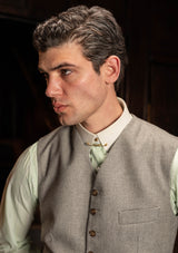 Rivera Cropped Waistcoat - Dove Stone Grey