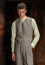 Rivera Cropped Waistcoat - Dove Stone Grey