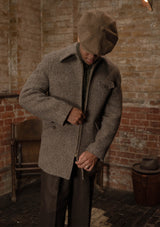Riverton Wool Field Jacket - Grey Herringbone