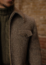 Riverton Wool Field Jacket - Grey Herringbone