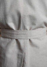 Safari Pure Linen Jacket - Oatmeal