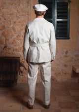 Safari Pure Linen Jacket - Oatmeal