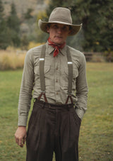 Brushed Cotton Shirt - Sage Green