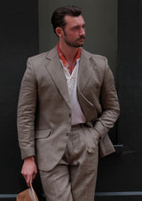 Coleman Jacket - Sage Herringbone