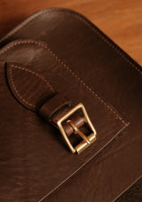 The Regent Saddle Leather Satchel - Dark Brown