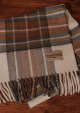 Merino Wool Scarf - Muted Blue Stewart