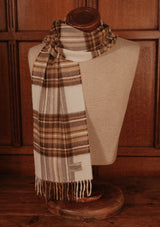 Merino Wool Scarf - Natural Dress Stewart