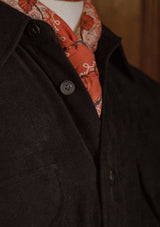 Moleskin Cotton Shirt - Black