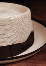 Denia Trilby Hat - Natural Straw