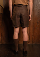 Gene Shorts - Tobacco Herringbone
