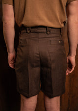 Gene Shorts - Tobacco Herringbone