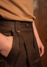 Gene Shorts - Tobacco Herringbone