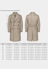 Bawden Double Breasted Pure Wool Overcoat - Faded Brown Barleycorn