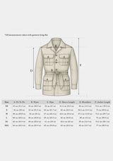 Safari Pure Linen Jacket - Oatmeal