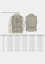 Brockman Waistcoat -  Navy Diamond Weave Wool