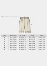 Gene Pure Linen Shorts - White