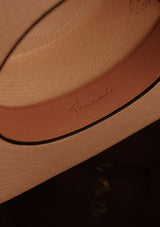 Gaudi Fedora Genuine Panama Hat - Mocha