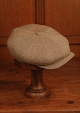 Fulton Baker Boy - (Mid-Width) Sand Herringbone Pure Silk