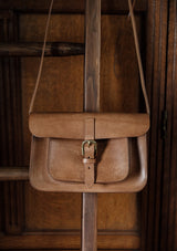 Saddle Leather Satchel - Tan