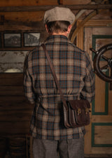 Pure Wool Pea Coat - Tideworn Check