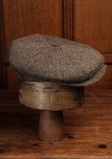 Stanton Baker Boy - (Wide-Width) Tobacco Herringbone Donegal Tweed