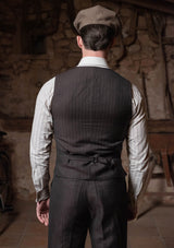 Brockman Waistcoat - Tobacco Herringbone