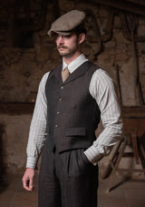 Brockman Waistcoat - Tobacco Herringbone