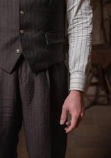Brockman Waistcoat - Tobacco Herringbone
