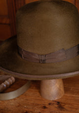 Lawson Open Crown Fedora - Tobacco