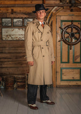 The Bogart Trench Coat - Stone