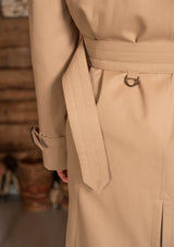 The Bogart Trench Coat - Stone