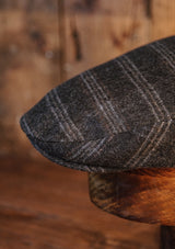 Walter Flat Cap - Charcoal Loden Windowpane